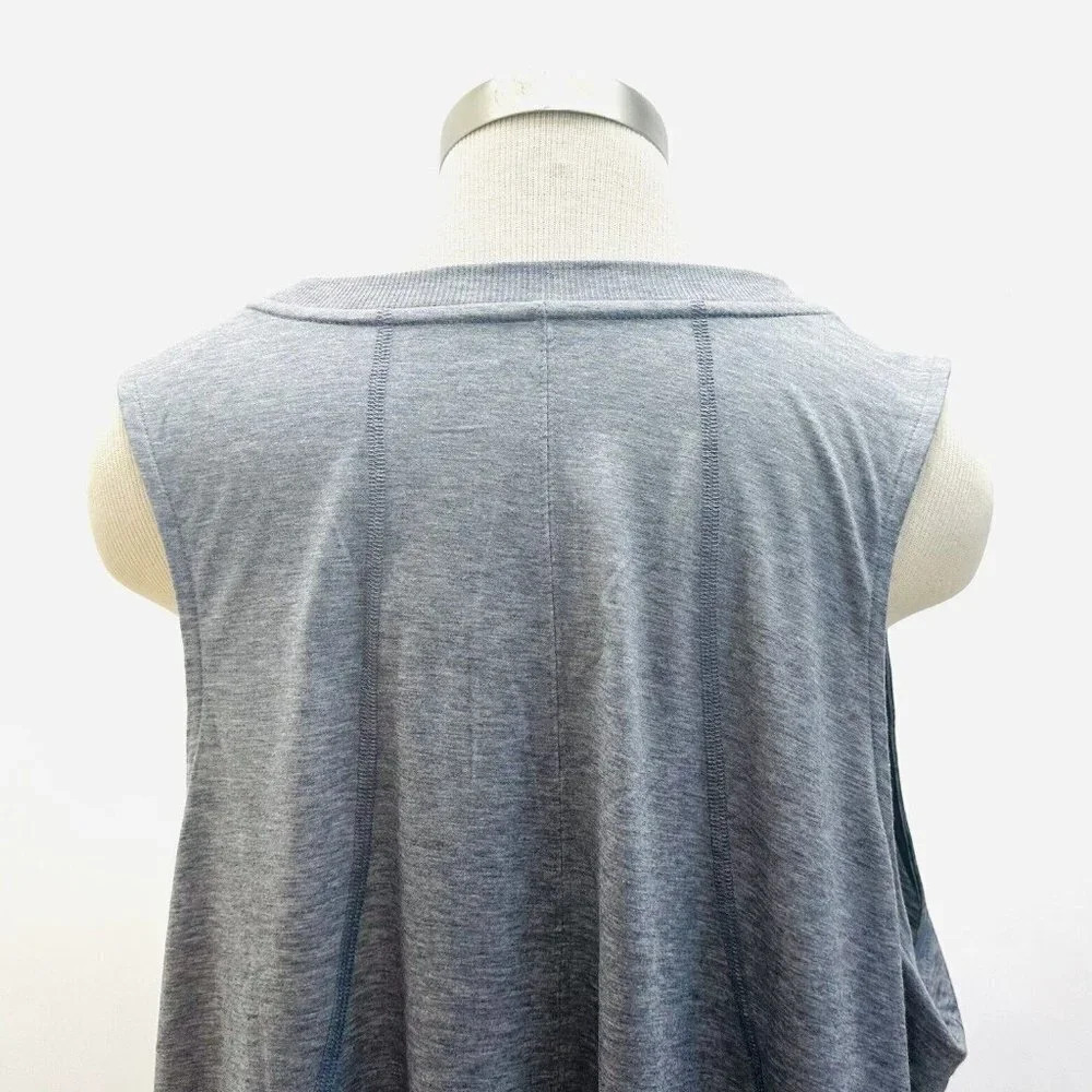 NWT TEK GEAR Women Sleeveless Pullover High Neck Gray Muscle Shirt Plus Size 2X - Picture 10 of 14